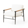 Accent Chair - Rowen White w/ Exposed Oak