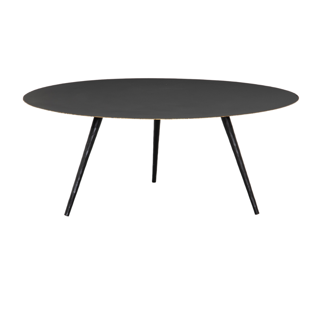Coffee Table - Trula Black Round Tripod