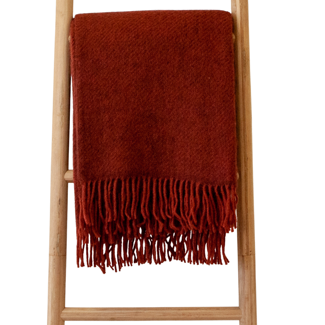 Gotland Red Rust w/ Fringe