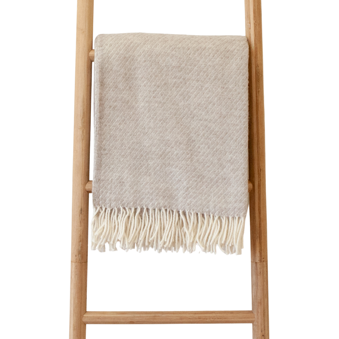Classic Wool Beige w/ Fringe
