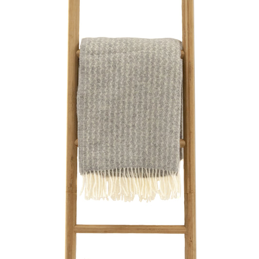 Throw - Dagmar Light Grey Wool