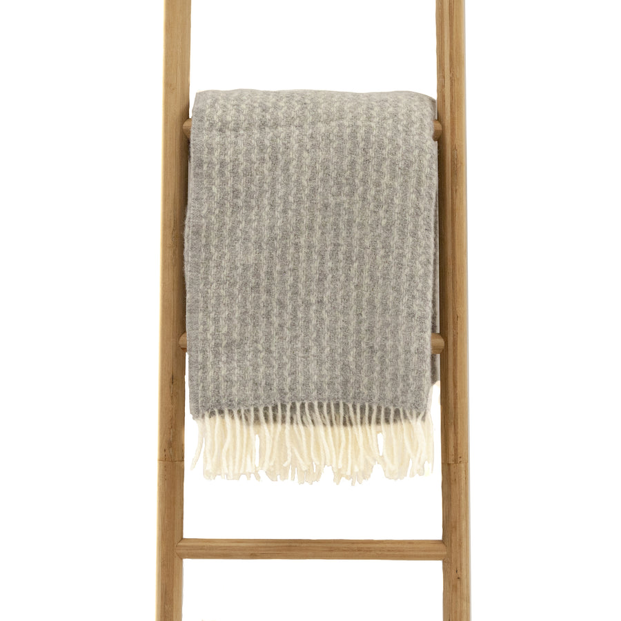Throw - Dagmar Light Grey Wool