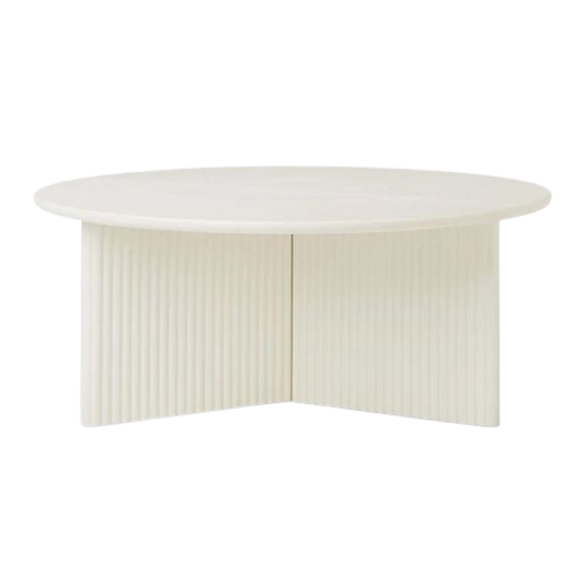 Coffee Table - Odeon White Pearl Round 31"