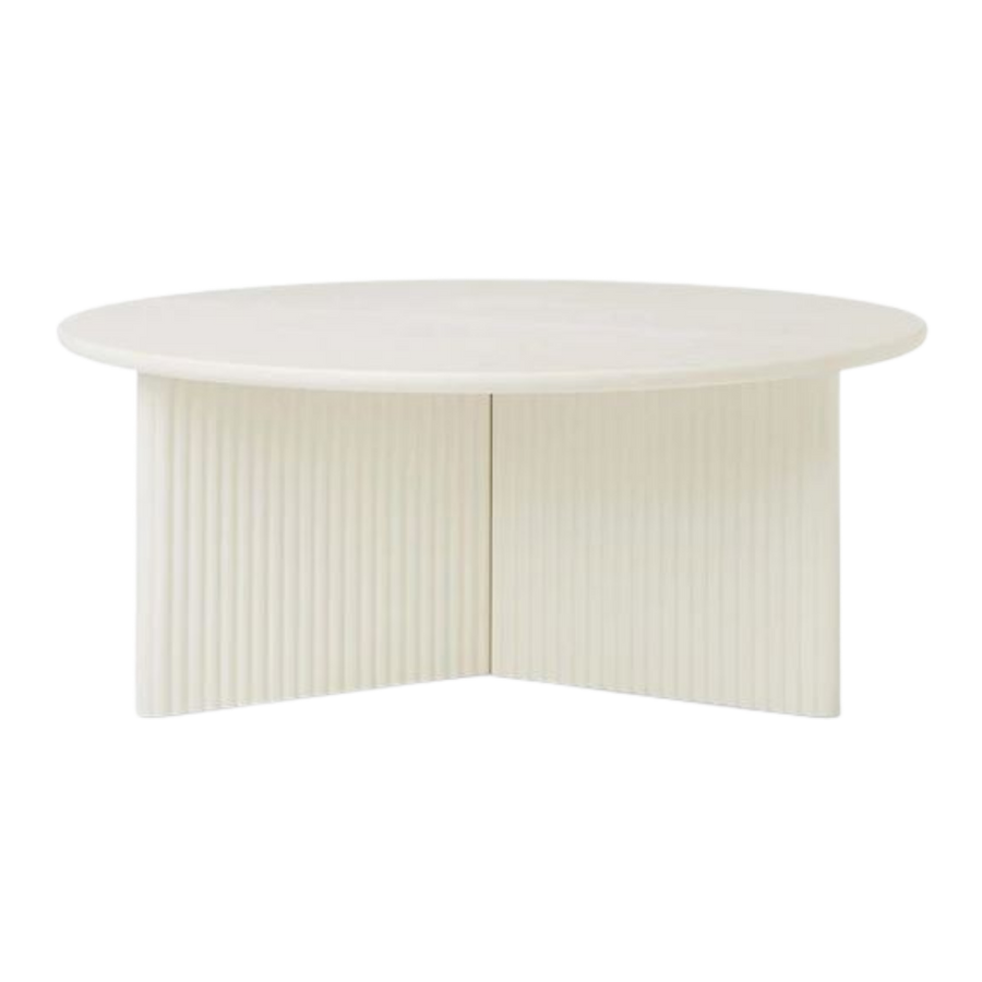 Coffee Table - Odeon White Pearl Round 31"