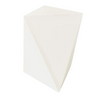 End Table - Facet 8 Pearl White