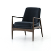 Accent Chair - Braden Black Velvet w/ Cedar Frame