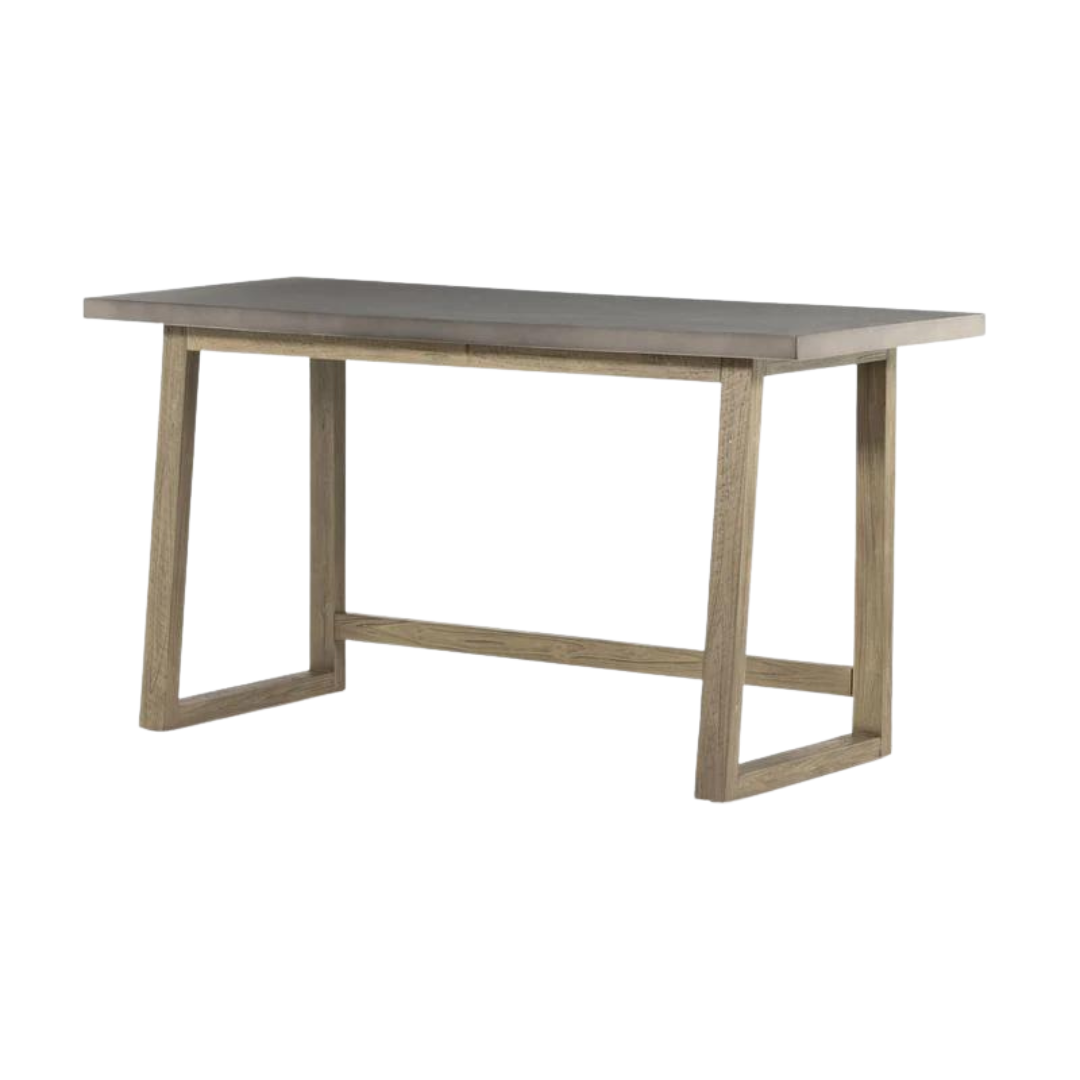 Desk - Crockett White Wash Wooden - 59''