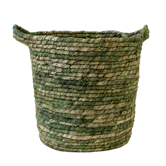 Wicker Round Green Weave