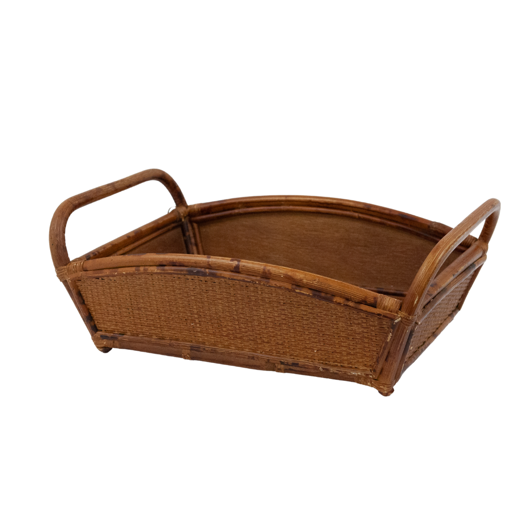 Wicker Wood w/ Handles
