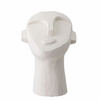 Sculpture - Matte White Cement Face