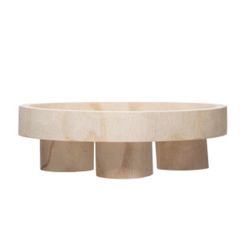 Tray - Paulownia Wooden Three Feet