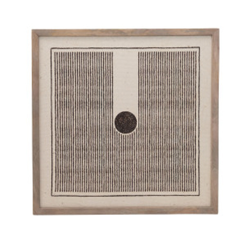 Mango Wood Natural Stripe Square Print CLEARED