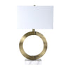 Table Lamp - Skylar Brass Circle w/ Marble Base