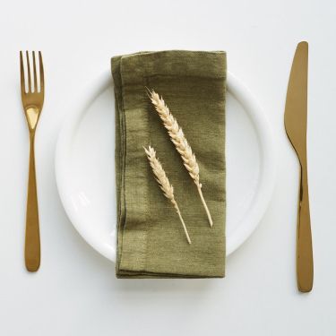 Napkin - Luxury Linen Olive Green