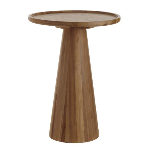 End Table - Torri Round Wooden Podium