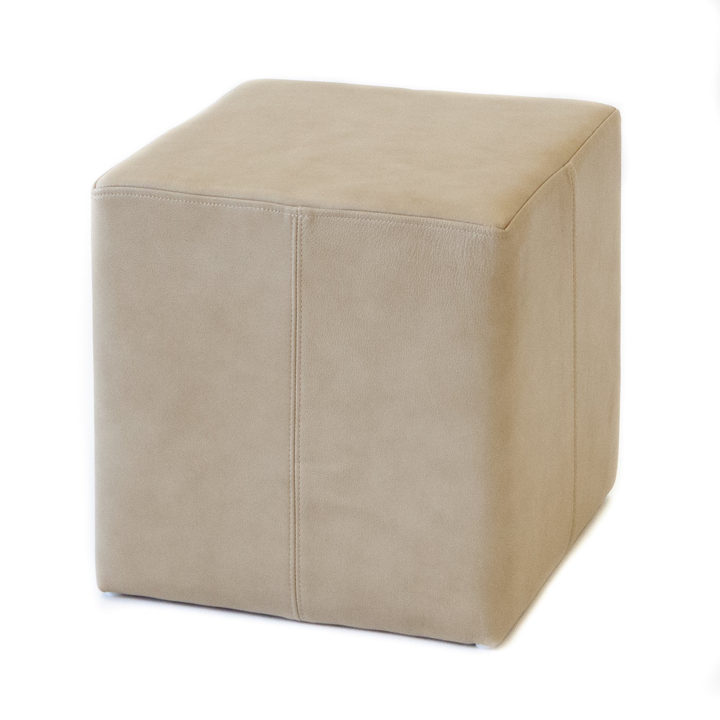 Pouf - Cube Camel Leather