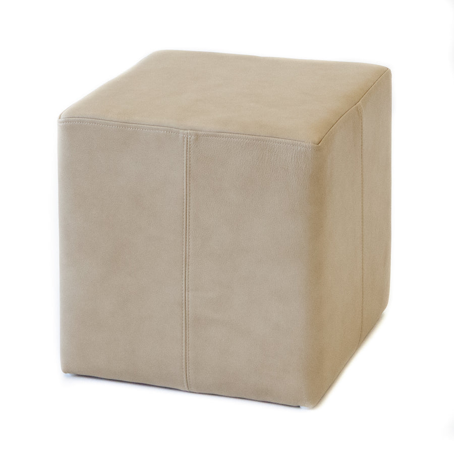 Pouf - Cube Camel Leather