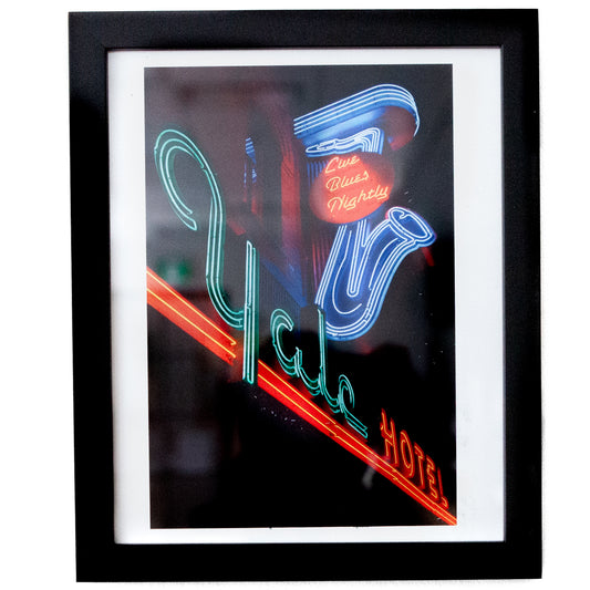 Art - Yale Hotel Neon - SMALL - CLEARED 9" x 11"