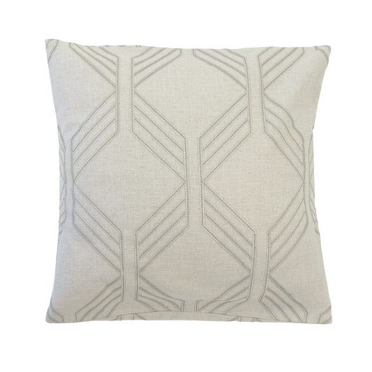 22x22 Brown Taupe Geometric Lines