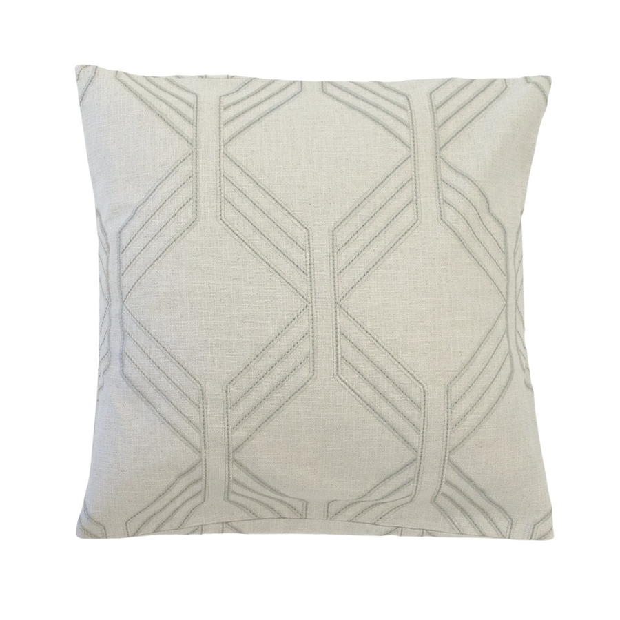 22x22 Brown Taupe Geometric Lines