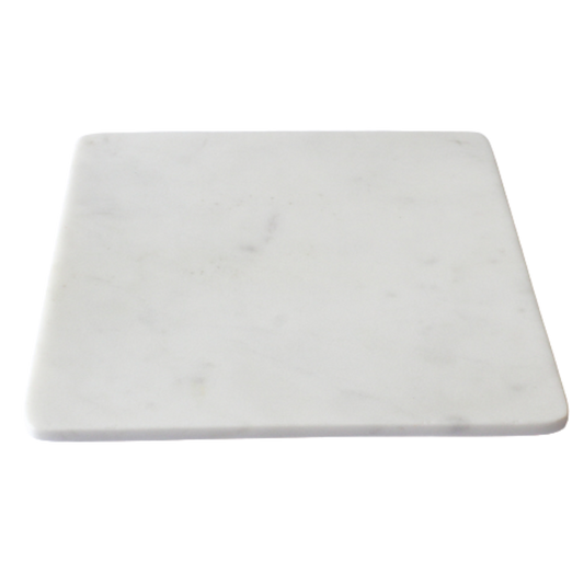 White Square Marble 10"