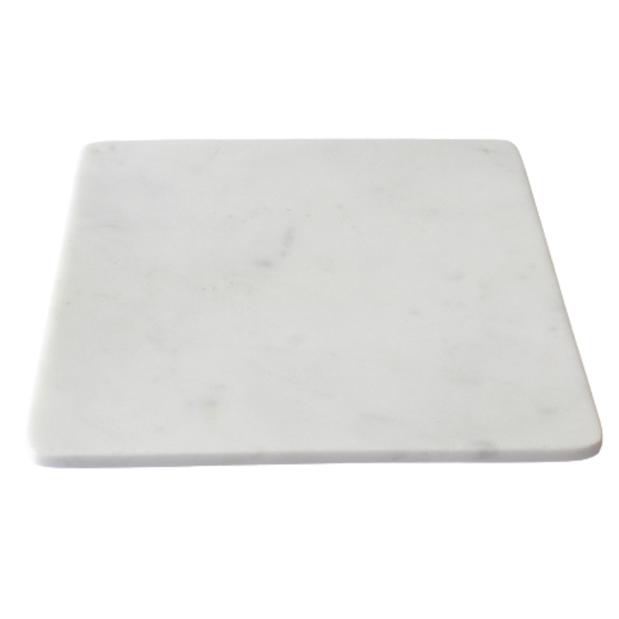 White Square Marble 10"