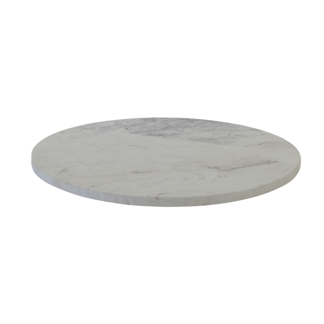 White Marble Round