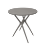 Outdoor Bistro Table - Grey Plastic Geometric