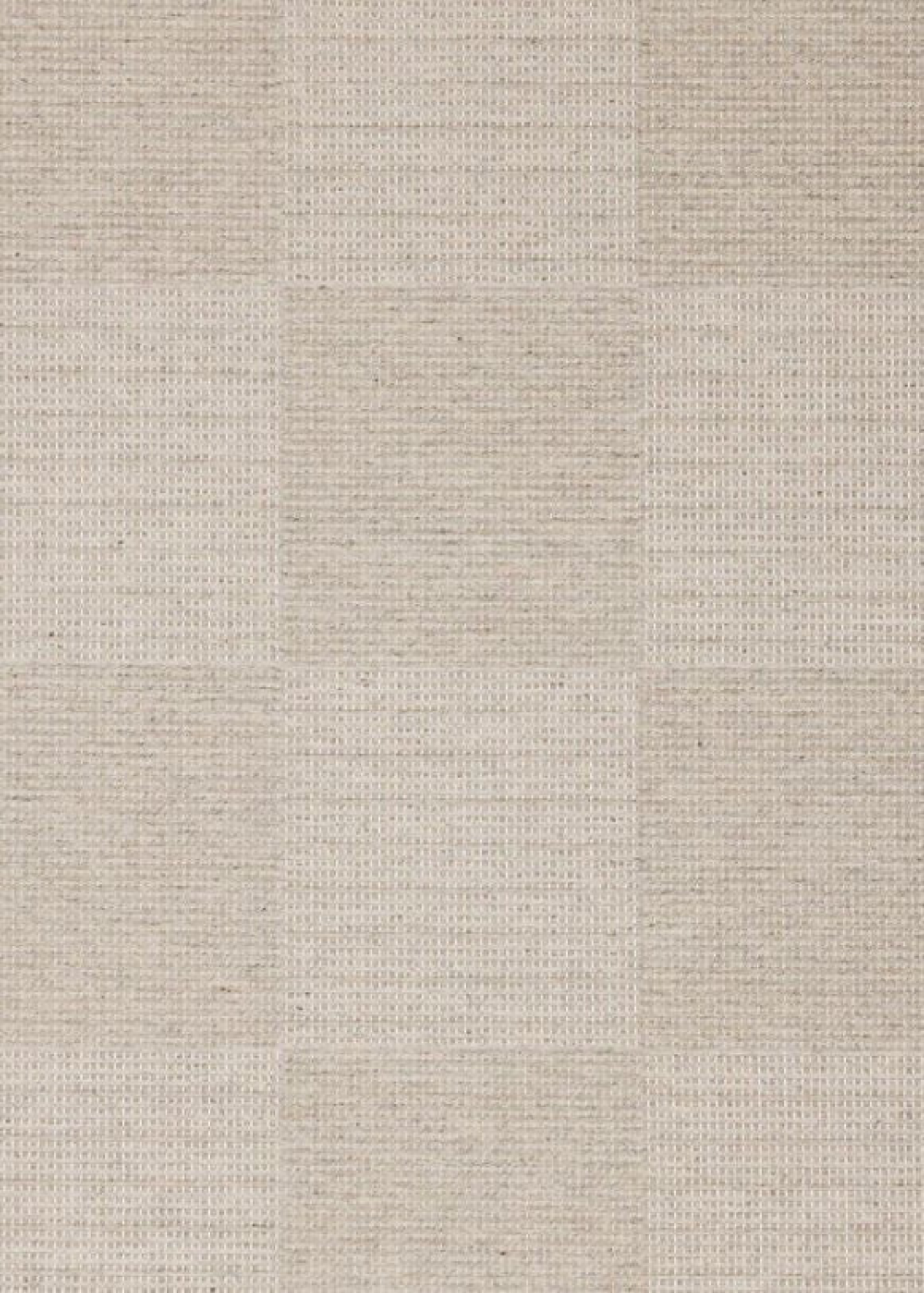Flatweave Wool Rug with Neutral Squares
