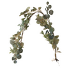 Christmas Garland - Frosted Mistletoe w/ Eucalyptus 5ft