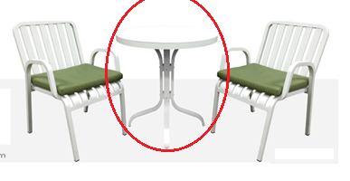 Outdoor Table - Venice White