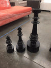 Candle Holder Medium - Chess Piece Black