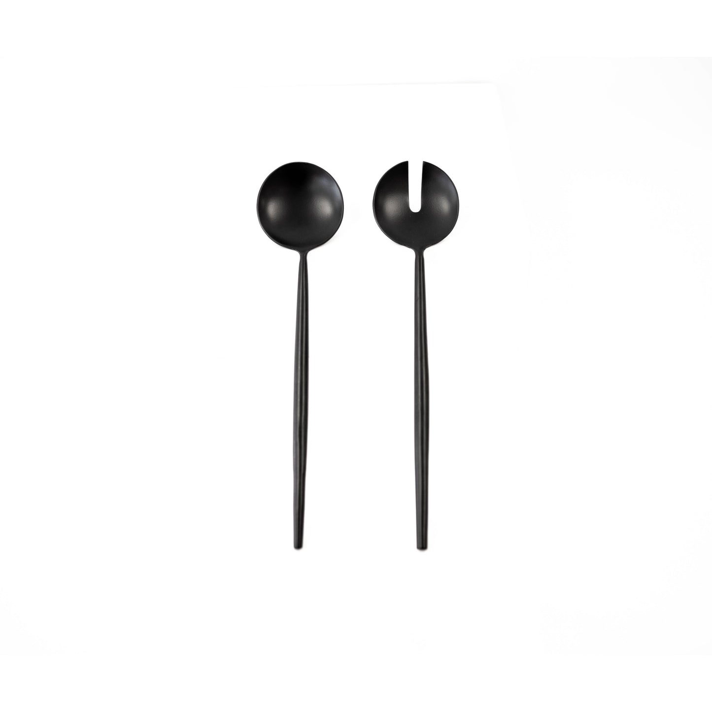 Salad Servers Matte Black Set