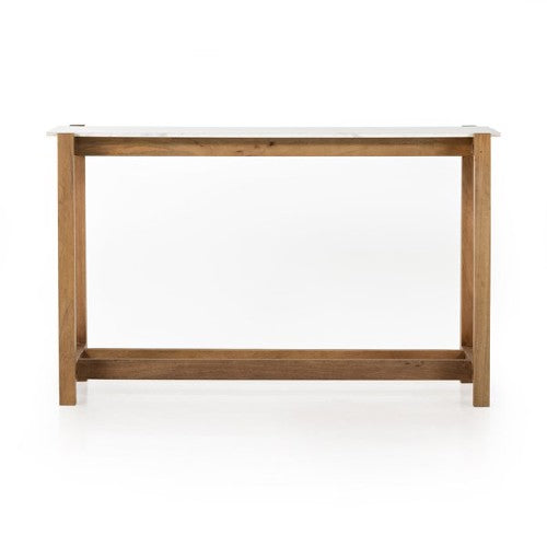 Bar Table - Scout Auburn Mango Wood w/Marble Top 62"