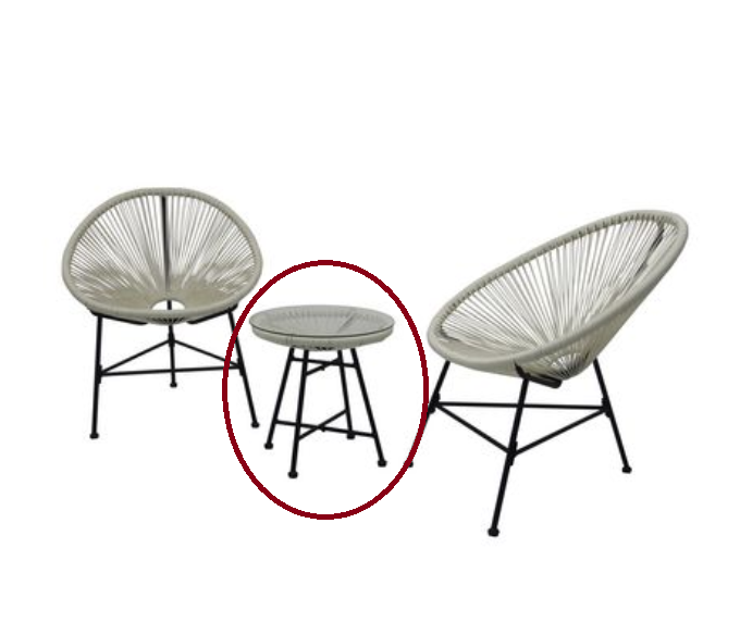 Outdoor Side Table - Acapulco White