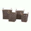Basket - Chevron Woven w/ Handles Small