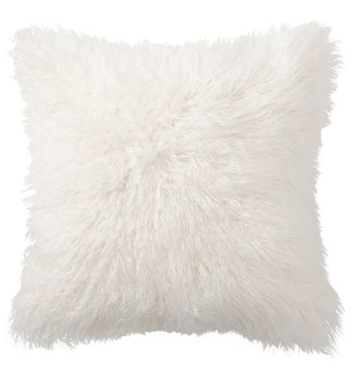 18x18 - Faux Fur White