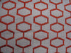 22x22 - Orange Embroidered Geometric
