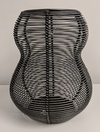 Candle Holder - Grey Wire Pear Shaped