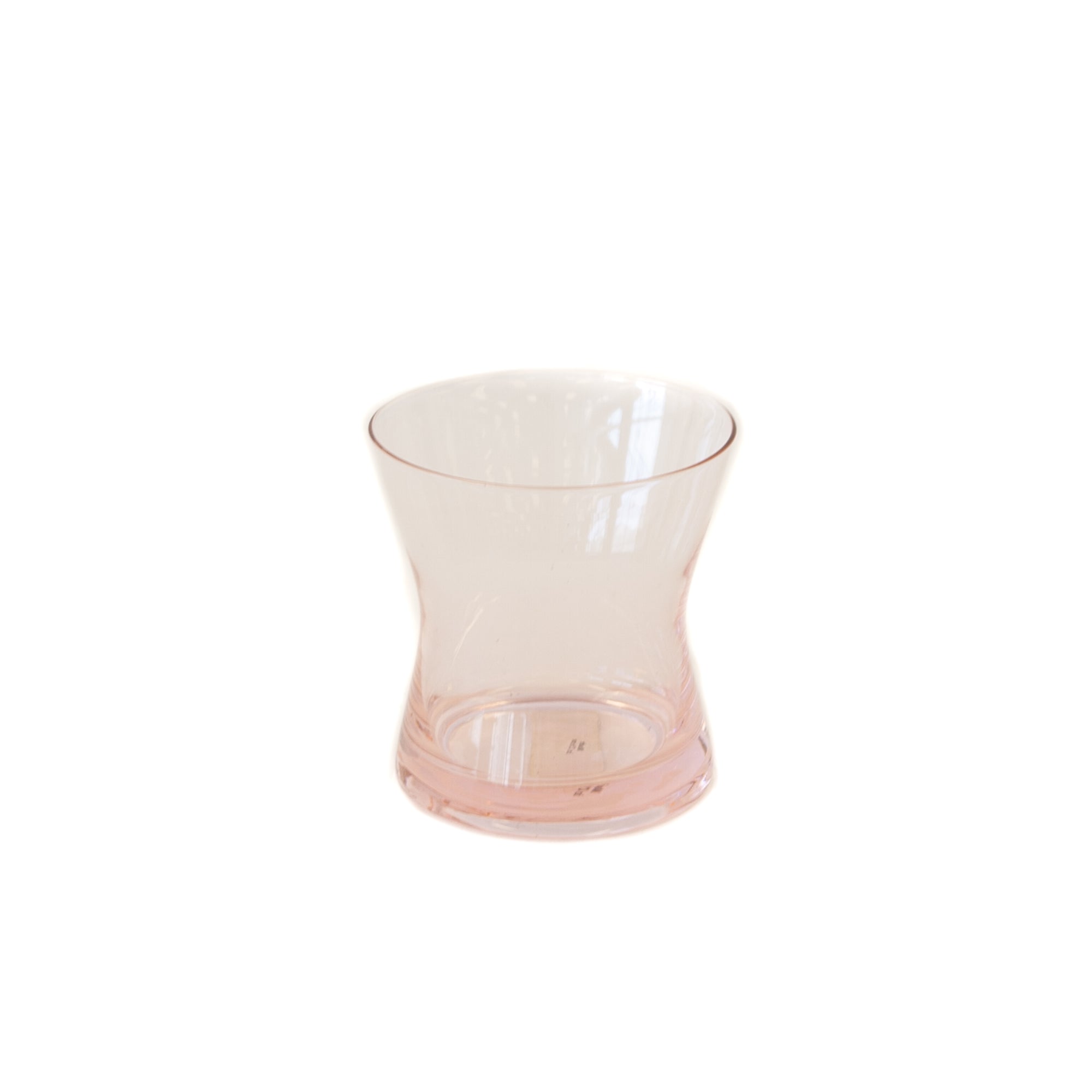 Candle Holder - Pink Glass