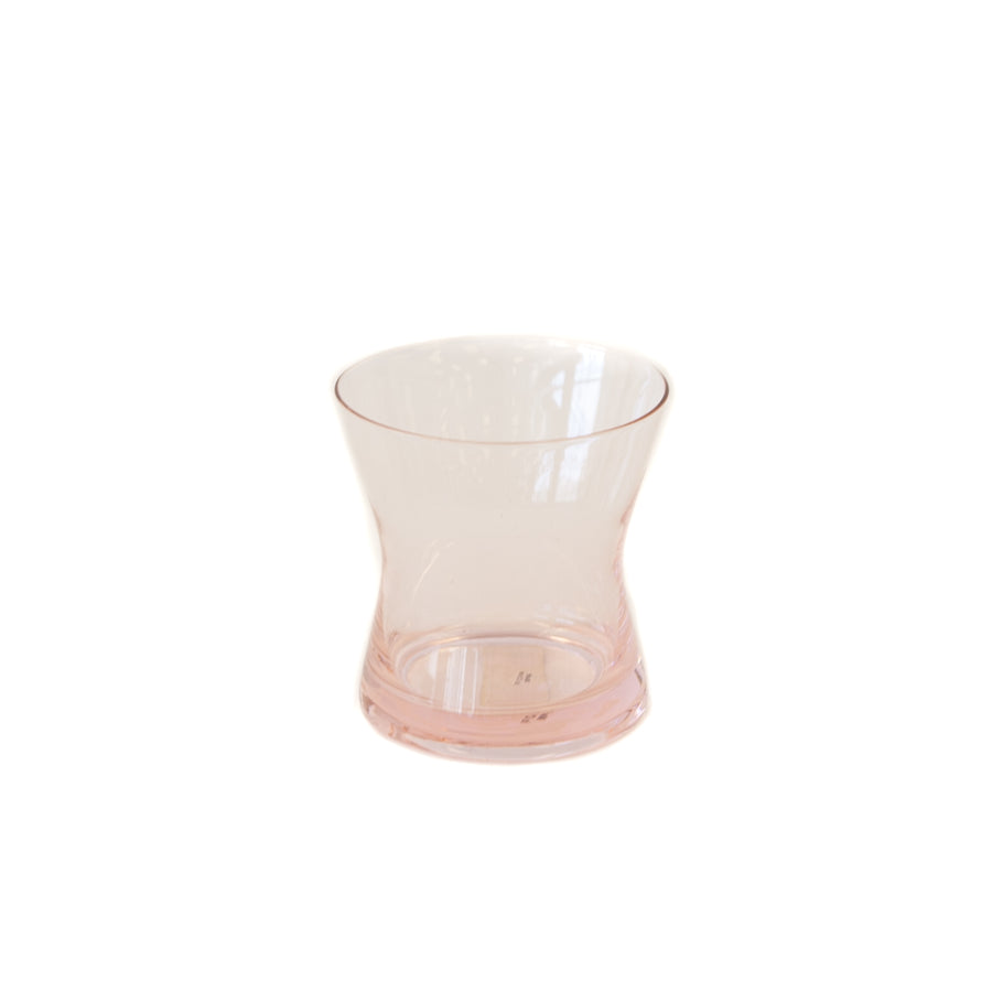 Candle Holder - Pink Glass
