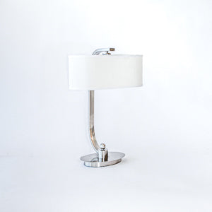 Table Lamp - Silver Curved Back
