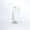 Table Lamp - Silver Curved Back