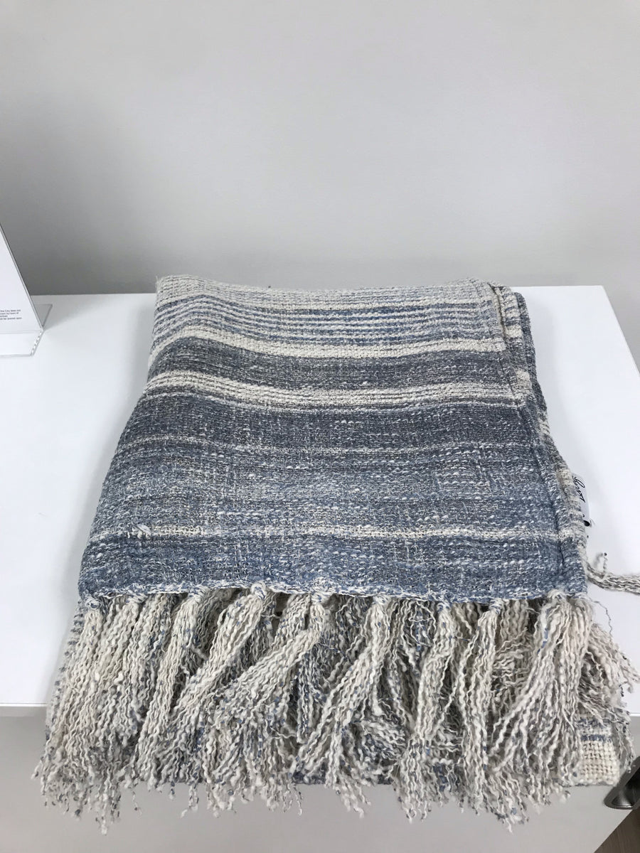 Blue & Cream w/ Fringe