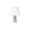 Table Lamp - Chrome w/ Cylindrical White