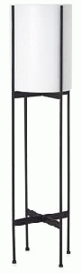 Pot - Floor White w/ Black Stand Large