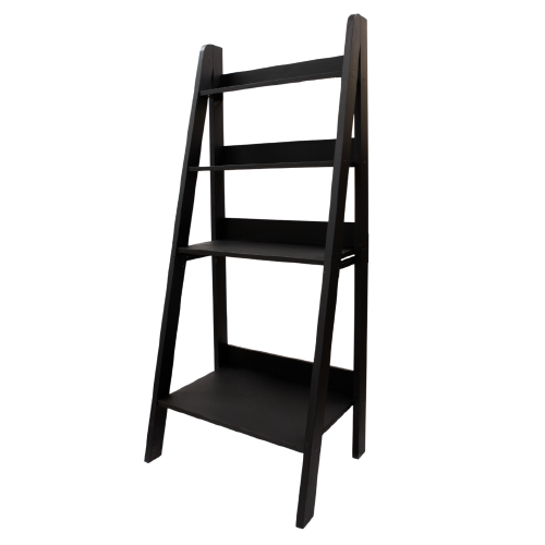 Bookshelf - Black Four Tier Shelf