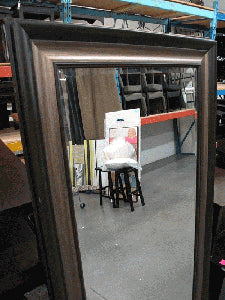 Mirror - Metallic and Wood Frame 67"