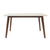 Dining Table - White Top w/Wooden Legs 36x57"