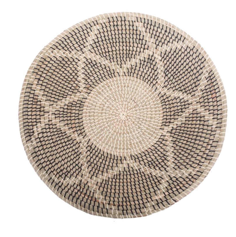 Wall Art - Elmina Large Seagrass Basket Flower